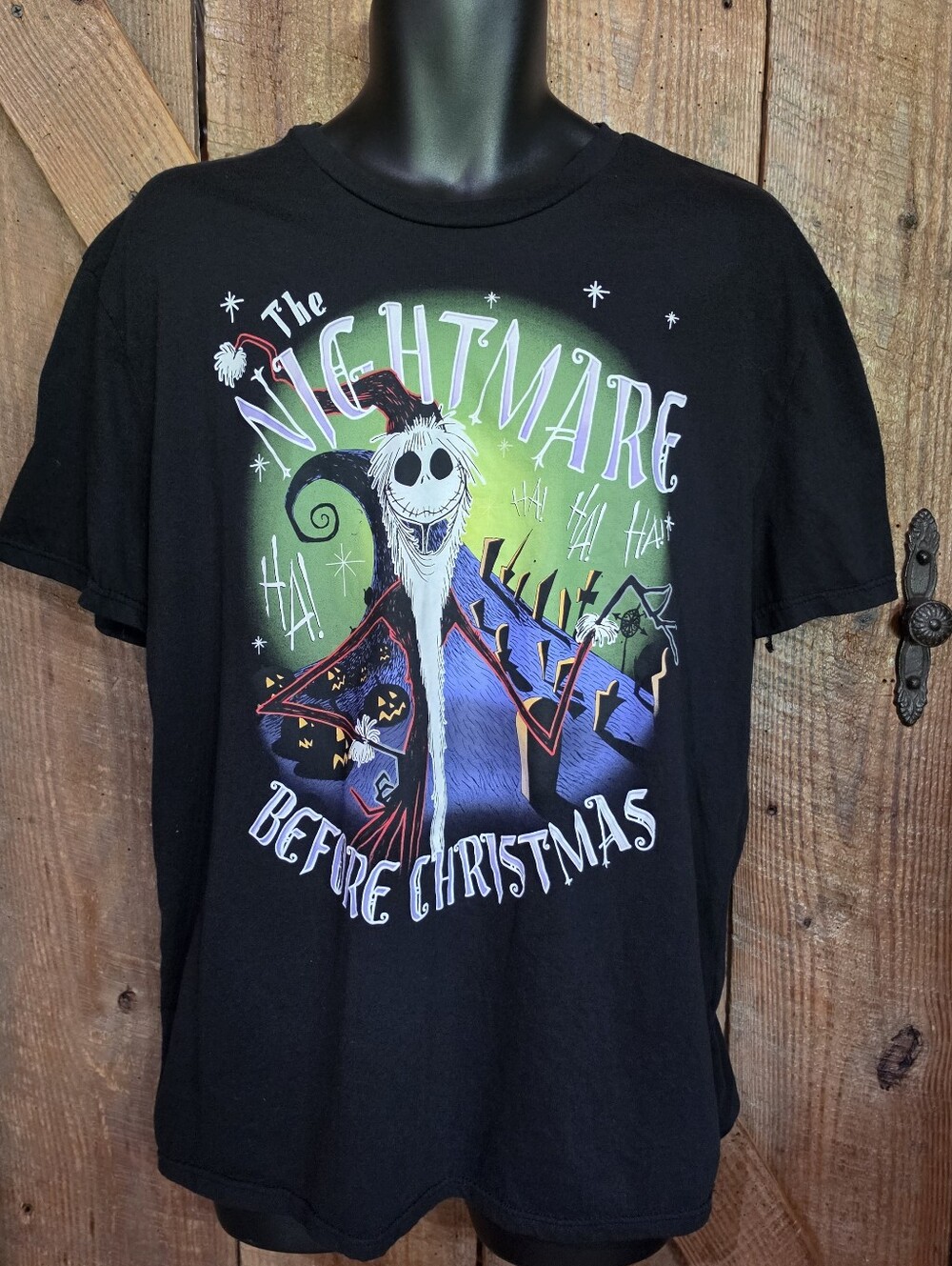 The Nightmare Before Christmas Jack Skellington Graphic XL T-Shirt - Black